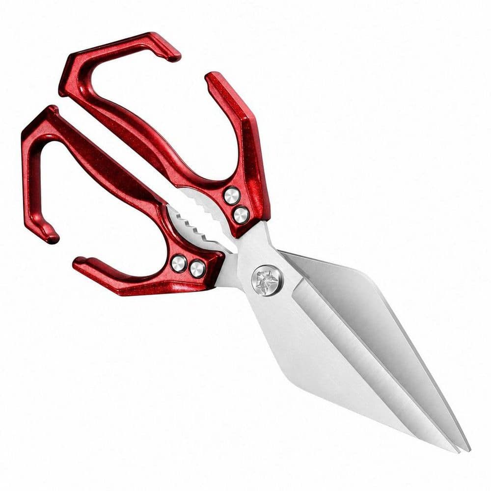 Numhew Red Japanese Poultry Shears, Stainless Steel Kitchen