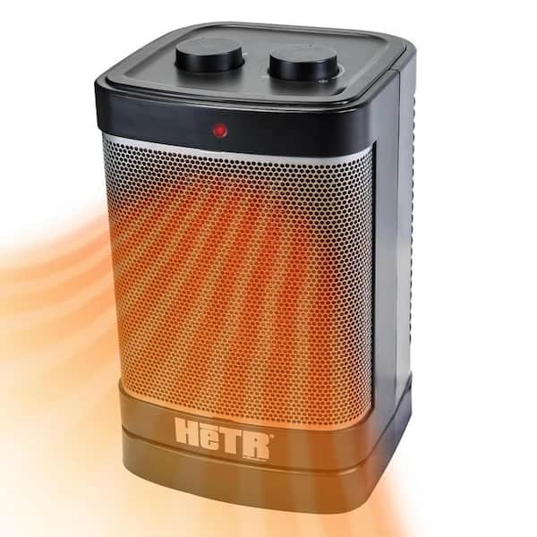 Ventamatic 900/1500-Watt 10 In. Electric Indoor Portable Oscillating Fan-Forced Ceramic Space Heater with Tip-Over Safety Switch