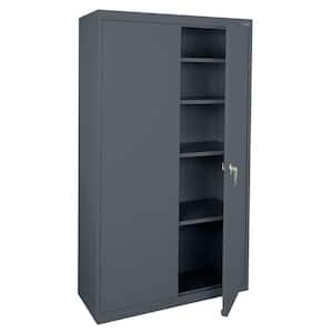 Value Line Series 3-Shelf 24-Gauge Garage Freestanding Storage Cabinet in Charcoal ( 36 in. W x 72 in. H x 18 in. D )