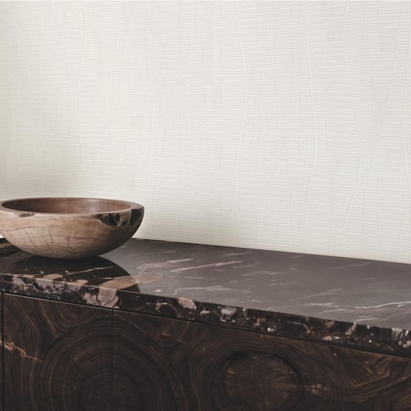 Amir White Embossed Wallpaper Sample