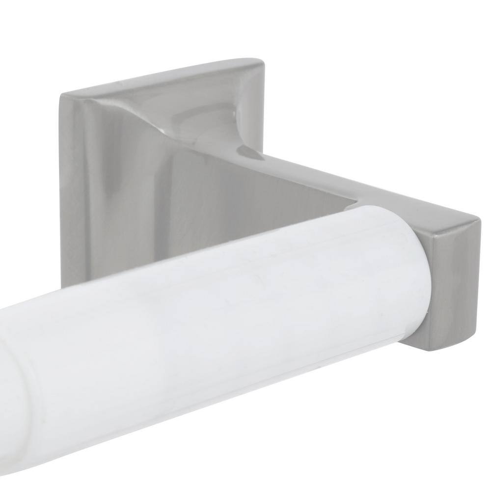 Satin Nickel 4-Piece Bathroom Accessory Kit with Towel Bar