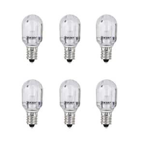 15-Watt Equivalent Bright White (3000K) T6 Candelabra E12 Base LED Light Bulb (6-Pack)