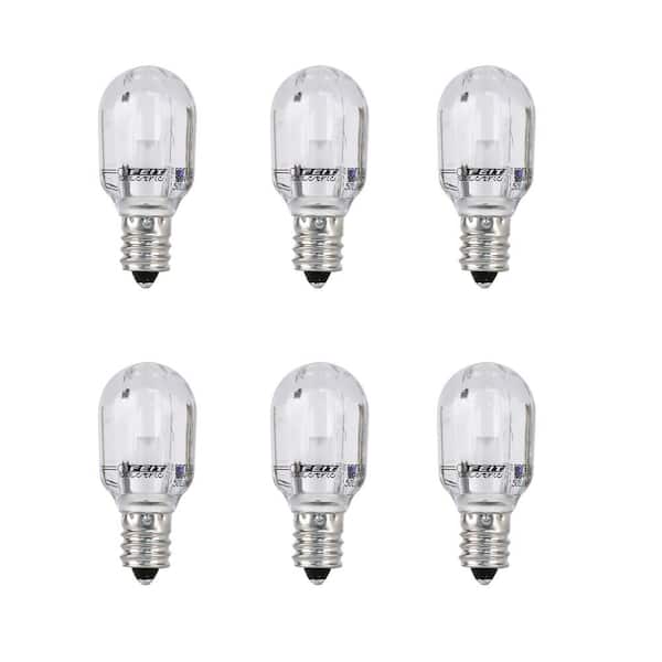 Feit Electric 15-Watt Equivalent Bright White (3000K) T6 Candelabra E12 Base LED Light Bulb (6-Pack)