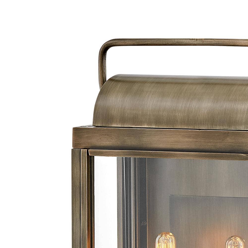 Burnished Bronze 2-Light Outdoor Lantern Sconce