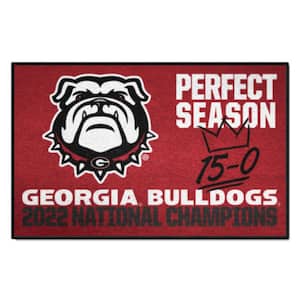 Georgia Bulldogs Perfect Season Champions Accent Rug - 19in. x 30in.
