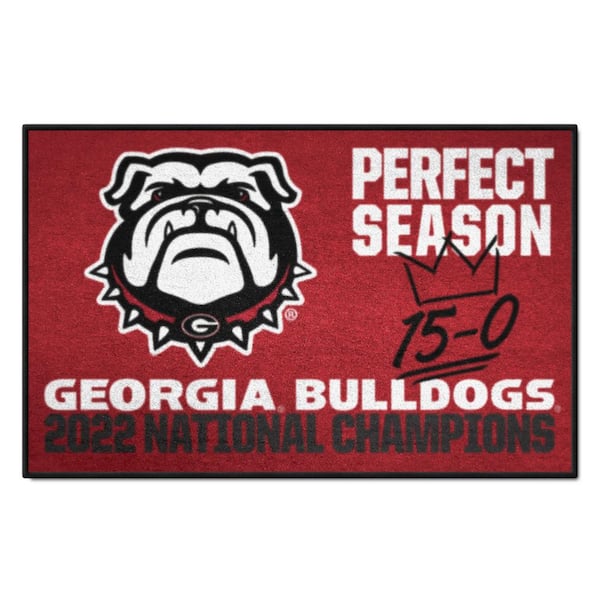 FANMATS Georgia Bulldogs Perfect Season Champions Accent Rug - 19in. x 30in.