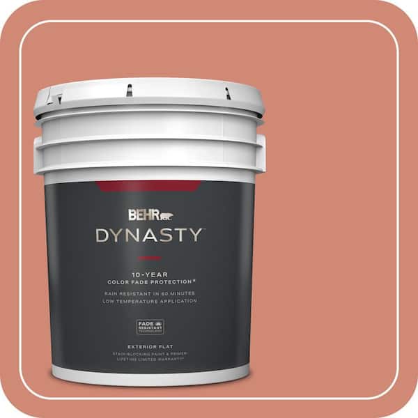 BEHR DYNASTY 5 gal. Home Decorators Collection #HDC-WR16-02 Rosy Copper Flat Exterior Stain-Blocking Paint & Primer