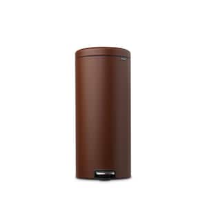 NewIcon 8 Gal. (30 l) Mineral Cosy Brown Step On Trash Can