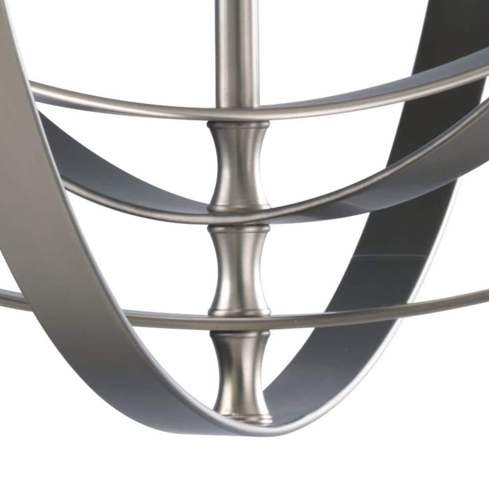 Equinox 6-Light Burnished Silver Steel Chandelier Pendant