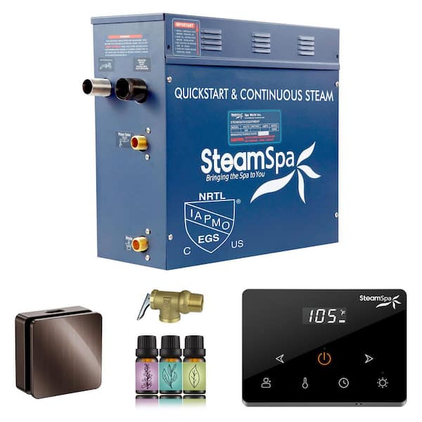 Oasis Series 7500-Watt Steam Generator with Continuous Steam Plus Fully Wireless Handheld Control in Oil Rubbed Bronze