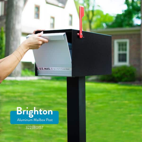 Architectural Mailboxes MailMax Textured Black & Silver, Large