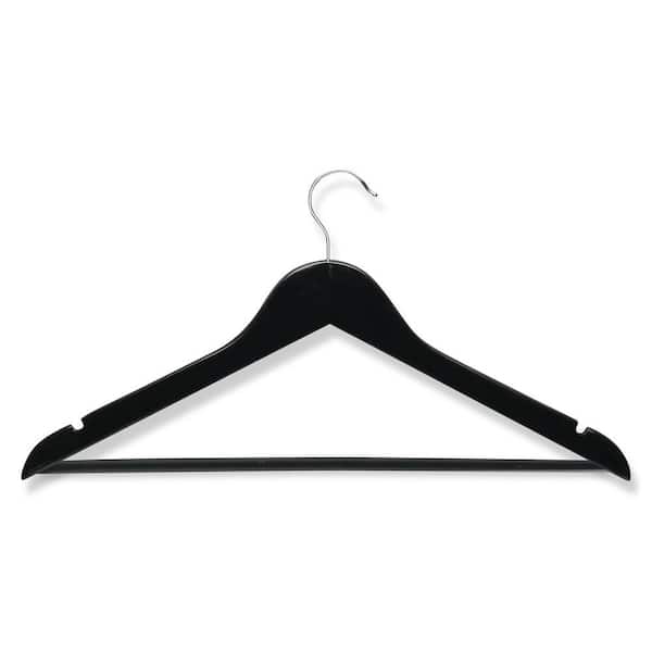 Honey-Can-Do Ebony Wood Suit Hangers (8-Pack)