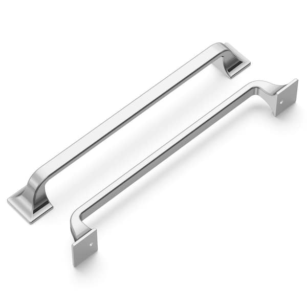 HICKORY HARDWARE Forge 7-9/16 in. (192 mm) Chrome Drawer Pull (10-Pack)