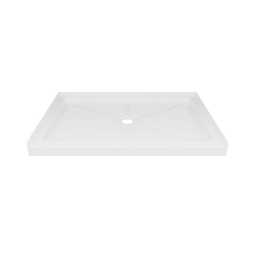 GC Series 32 in. L X 48 in. W Alcove Shower Pan Base in White with Center Hand Drain and Non-Slip Design price history on PriceWatchPro