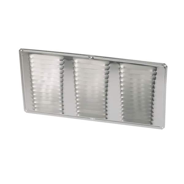 Air Vent 16 in. x 8 in. Rectangular Mill Finish Screen Included Aluminum Soffit Vent