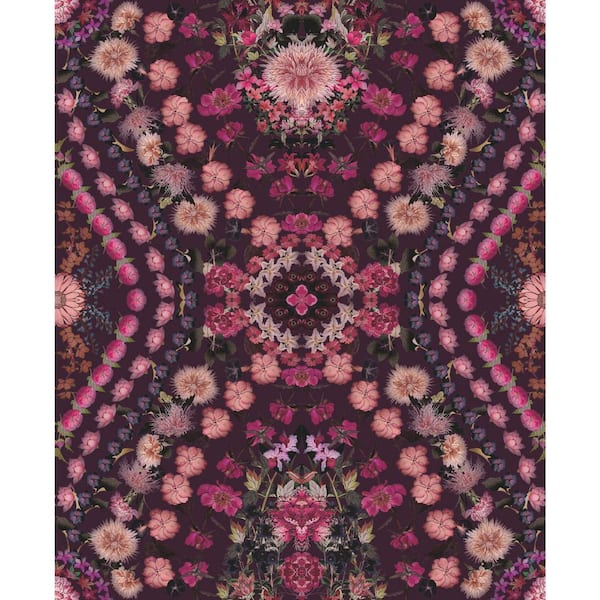 Mr. Kate 28.29 sq. ft. Mr. KATE Dried Flower Kaleidoscope Peel and Stick Wallpaper