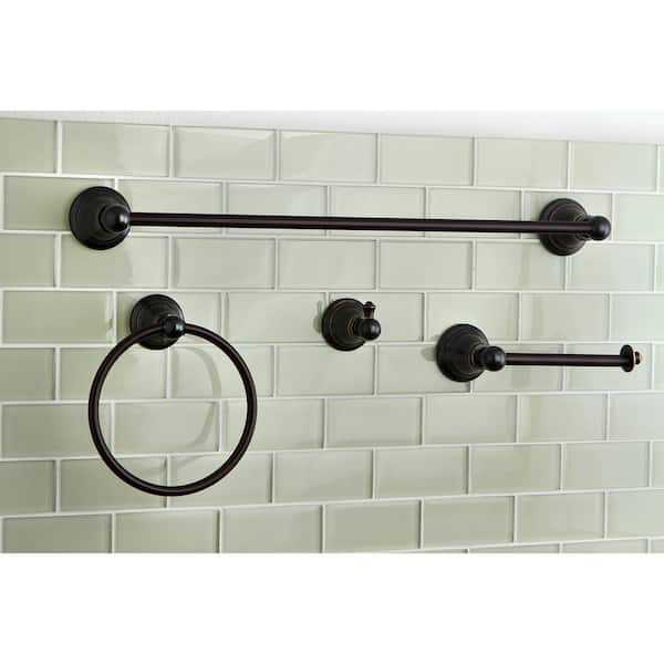 4-Piece Bath Hardware Set in Oil Rubbed Bronze