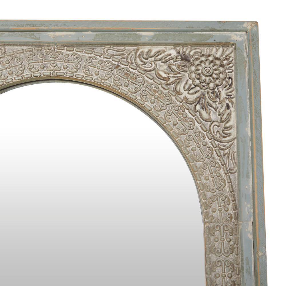 Boho Chic Carved Wood Full Length Floor Mirror