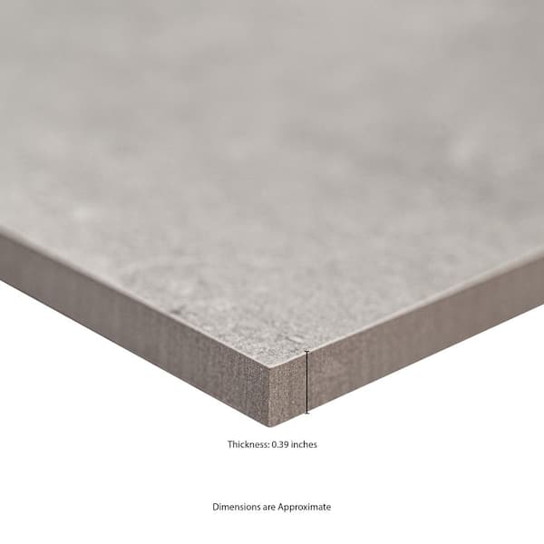 MSI Zenith Grey 16 in. x 32 in. Matte Stone Look Porcelain Floor