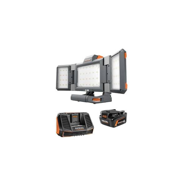 RIDGID 18V Hybrid Folding Panel Light 