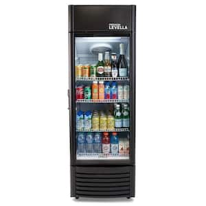 9.0 cu. ft. Commercial Upright Display Refrigerator Glass Door Beverage Cooler in Black