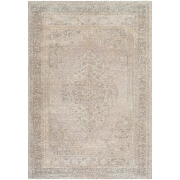 Livabliss Galey Alix  Luciana I Taupe 5 ft. x 7 ft. 6 in. Traditional Medallion Area Rug