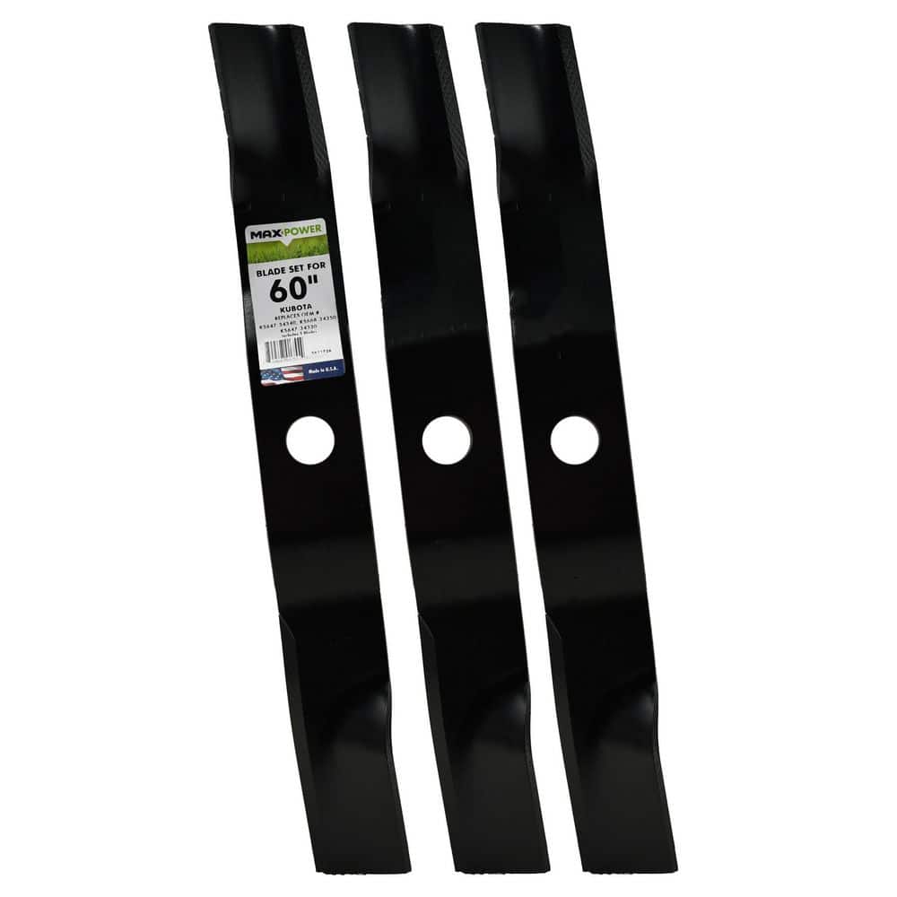 "561172B 3-Blade Set for 60"" Kubota Replaces K5647-34340, K5668-34350, K5647-34330" price history on PriceWatchPro