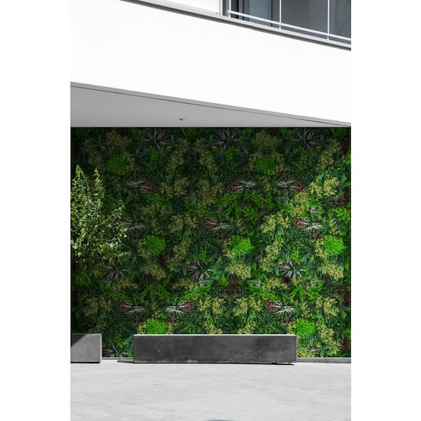 Green Smart Dekor 19 .68 in. x 19 .68 in. Artificial Tuscany Wall
