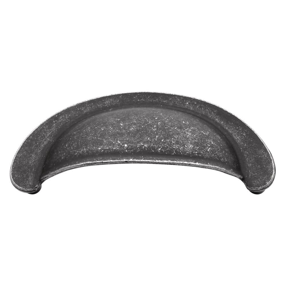 Manchester Pewter Matte Cup Pull with Mounting Hardware