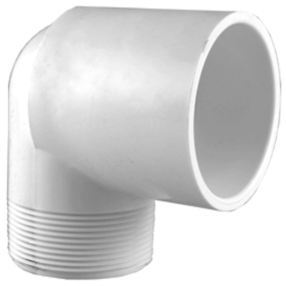 Charlotte Pipe 3 4 In Pvc Schedule 40 90 Degree Mpt X S Street Elbow Fitting Pvc 0800hd The Home Depot