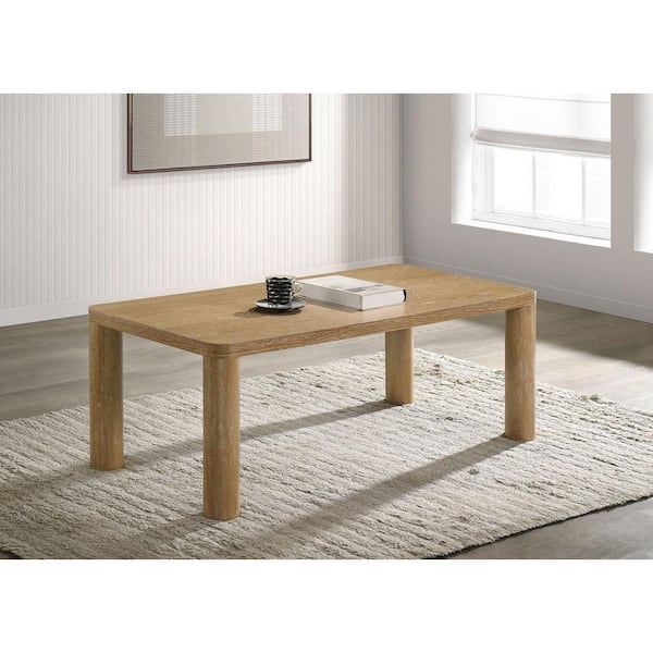 Castlewood 47.25 in. Engineered Wood Cocktail Coffee Table Washed Oak