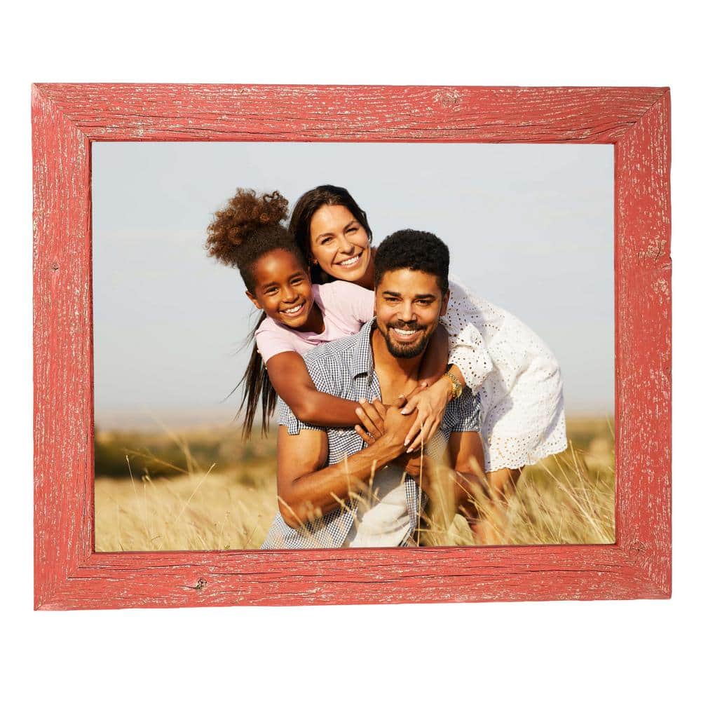 BarnwoodUSA Rustic Farmhouse 8.5 in. x 11 in. Rustic Red Reclaimed ...