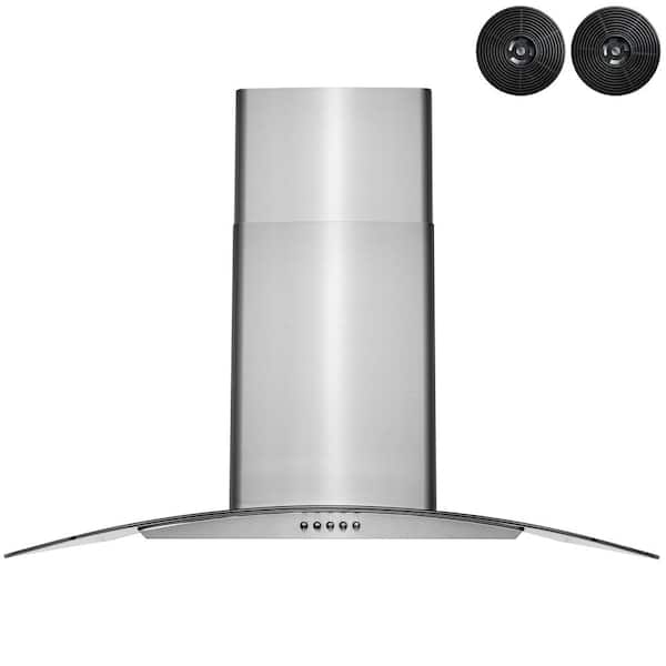 GOLDEN VANTAGE 30 Wall Mount Stainless Steel Range Hood With Remote GVW30-B02 