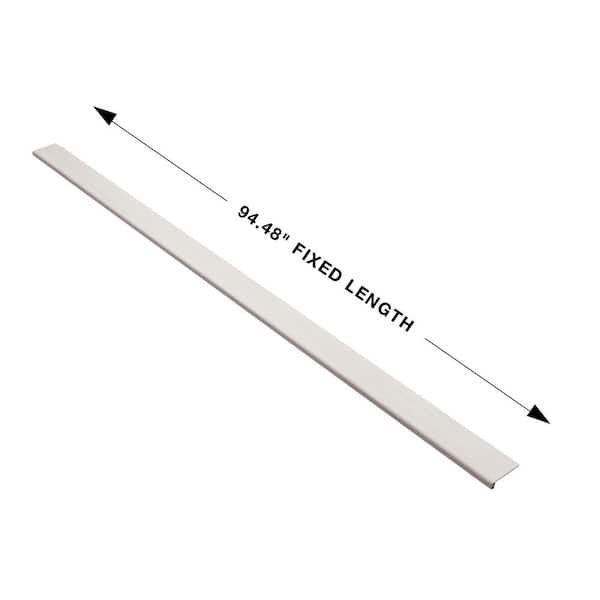 French Oak Sanibel 0.944 in. T x 4.527 in. Width x 94.48 in. L Vinyl Flush Stair Nose Molding