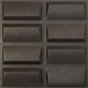 19 5/8 in. x 19 5/8 in. Robin EnduraWall Decorative 3D Wall Panel, Weathered Steel (12-Pack for 32.04 Sq. Ft.)