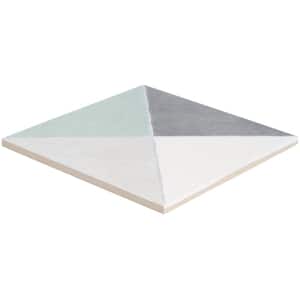 Anya Sage Diamond Square 9 in. x 9 in. Matte Porcelain Floor and Wall Tile (10.76 sq. ft./Case)