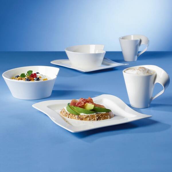 Villeroy & Boch New Wave White Porcelain Small Round Rice Bowl