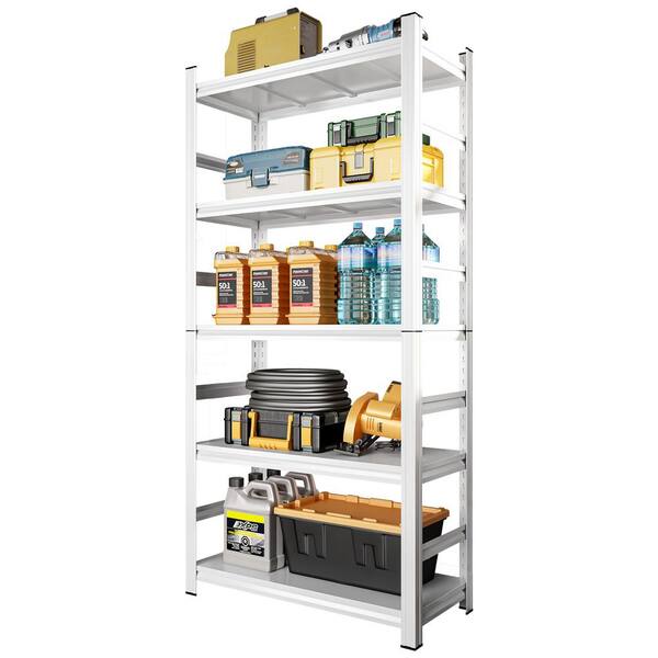 35.43 in. W x 71.18 in. H Shed Shelving 2000LBS 5-Tier Storage
