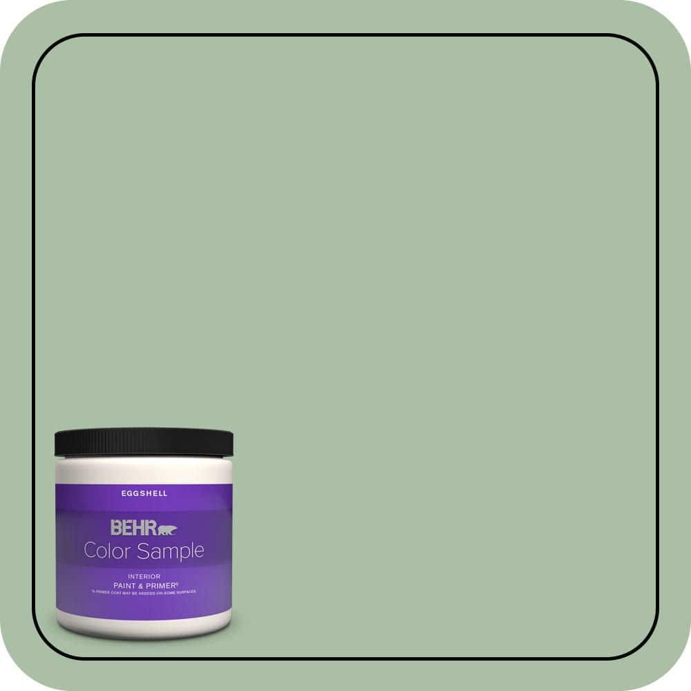 8 oz. #S400-4 Azalea Leaf Eggshell Enamel Interior Paint & Primer Color Sample price history on PriceWatchPro