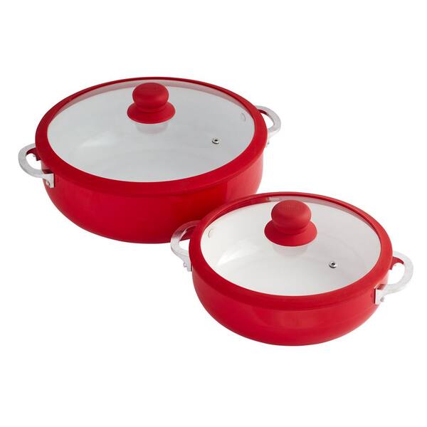 IMUSA 3pc Traditional Caldero Set with Glass Lid