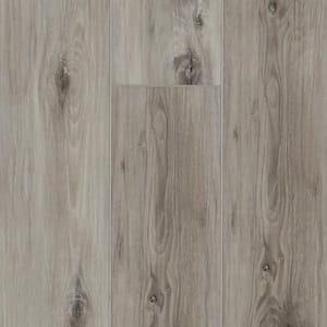 Banff Gray 22 MIL x 7.1 in. W x 48 in. L Click Lock Waterproof Luxury Vinyl Plank Flooring (19.1 sqft/case)