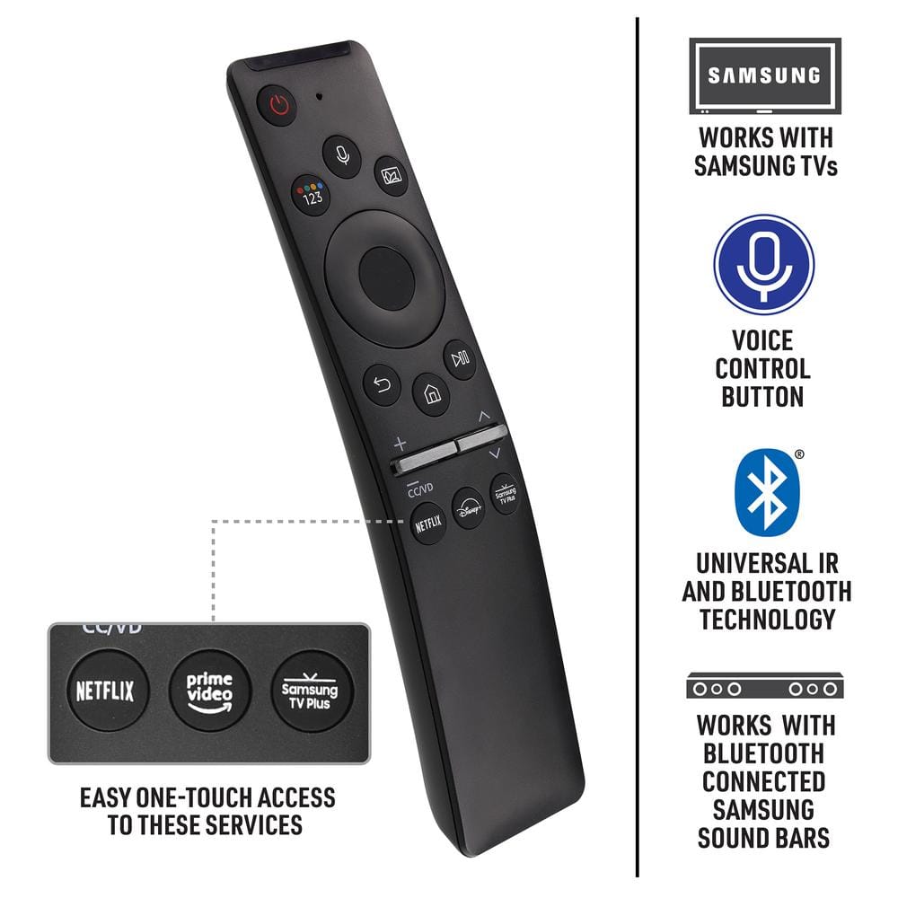 Universal Black Bluetooth Voice Control TV Remote