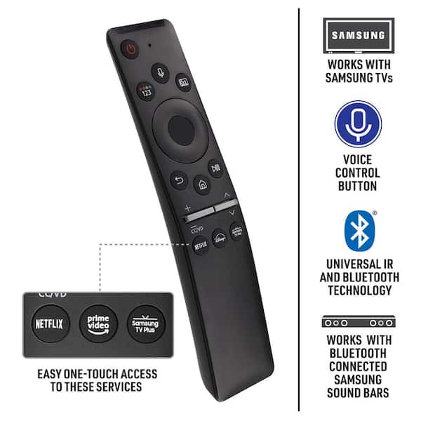 XTREME Universal Samsung Replacement Bluetooth Voice Controlled Television  Remote, Netflix, Prime Video, Sound Bar XRM1-1000-BLK - The Home Depot