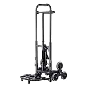 Stair Climbing Cart, 460 lbs. Capacity Stair Climber Hand Truck and Dolly, Heavy-Duty Folding Trolley Cart, Dual Handle