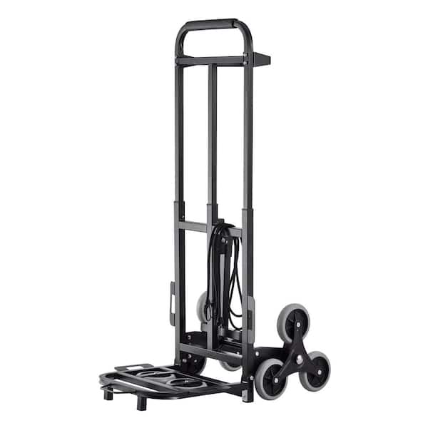 VEVOR Stair Climbing Cart, 460 lbs. Capacity Stair Climber Hand Truck and Dolly, Heavy-Duty Folding Trolley Cart, Dual Handle