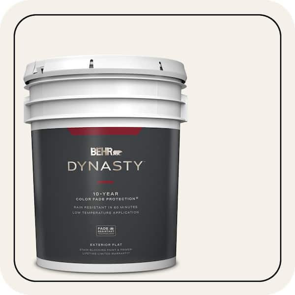 BEHR DYNASTY 5 gal. #W-B-200 Popped Corn Flat Exterior Stain-Blocking Paint & Primer