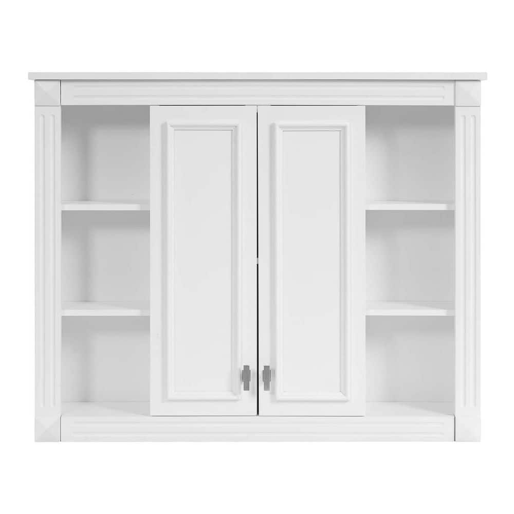 35 in. W x 28.7 in. H White Rectangular Bathroom Medicine Cabinet with Mirror, 1-Adjustable Shelf and 2-Doors price history on PriceWatchPro
