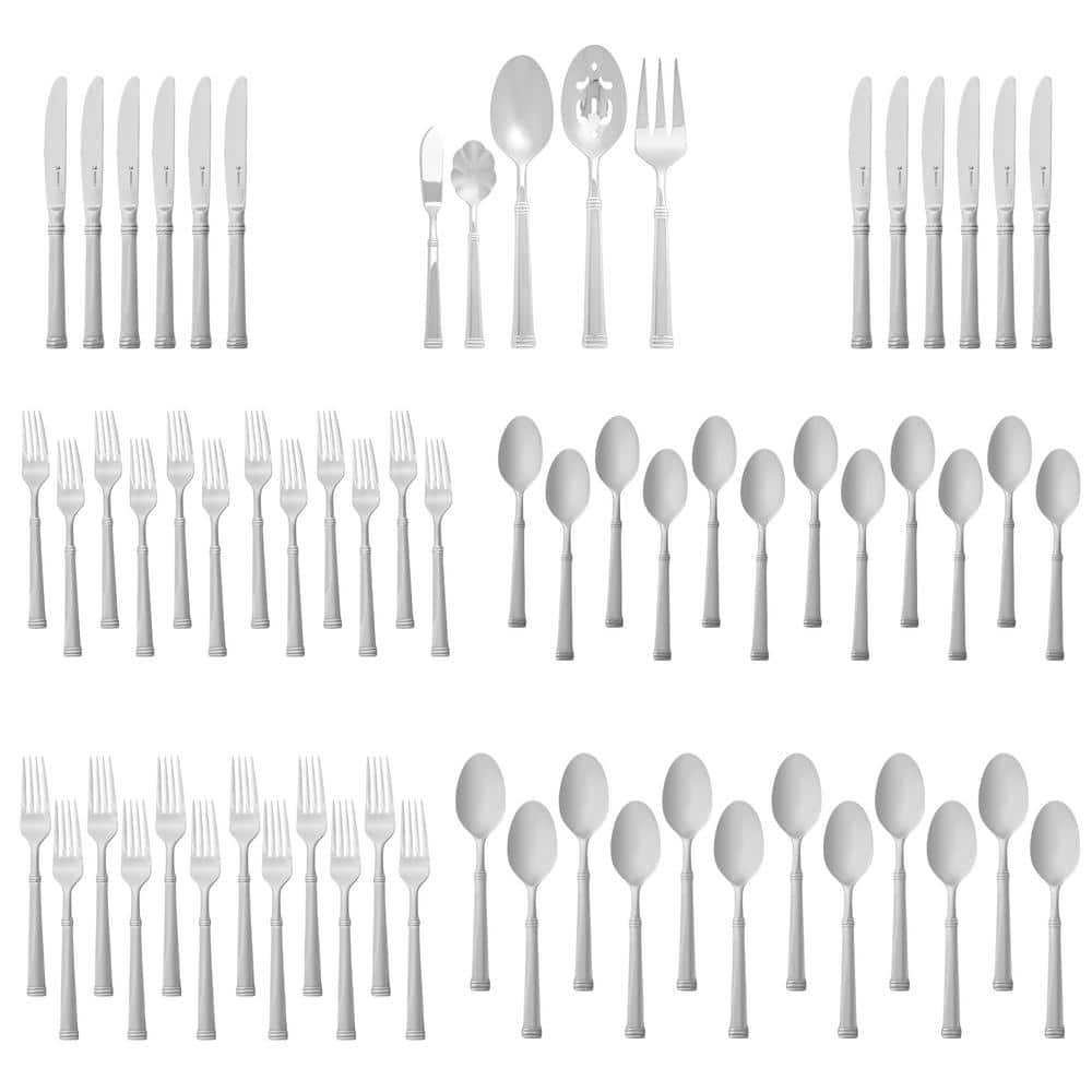 Henckels Plaza 65-Piece Stainless Steel Flatware Set