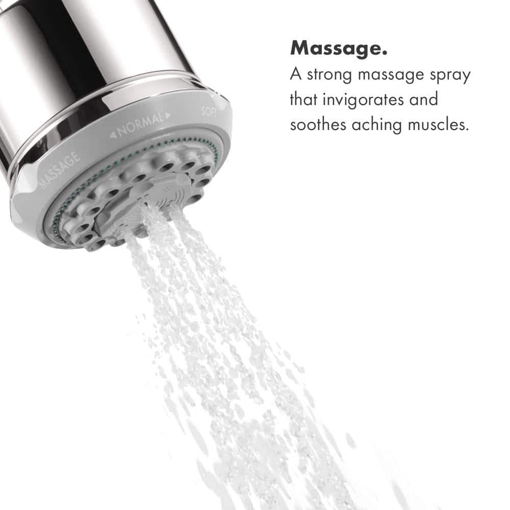 Brushed Nickel 3-Spray Wall Mounted Shower System