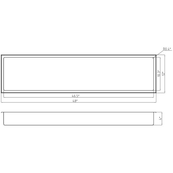 AKDY 12 in. W x 24 in. H x 4 in. D Stainless Steel Double Shelf Bathroom  Shower Wall Niche in Brushed Stainless Steel SN004-1 - The Home Depot